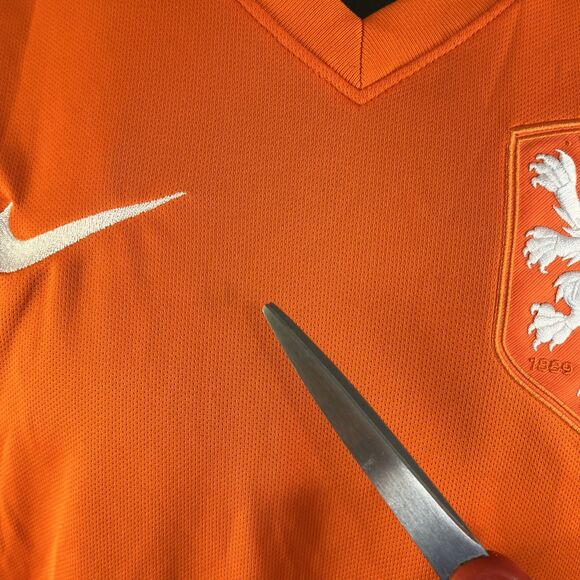 Netherlands Nike Dri-Fit 2014 Home Soccer Football Jersey Men's Size Small - Picture 4 of 11